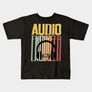 Sound Engineer Gifts | Audio Engineer Audio Guy Kids T-Shirt